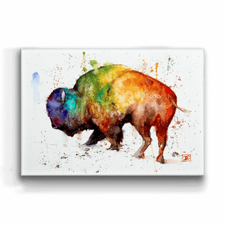 Buffalo Loco - Metal Box Art Metal Box Wall Art Dean Crouser