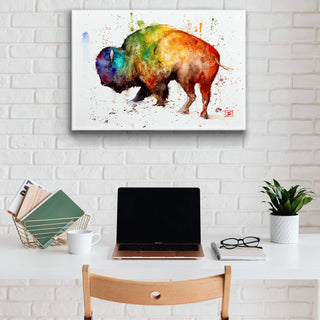 Buffalo Loco - Metal Box Art Metal Box Wall Art Dean Crouser