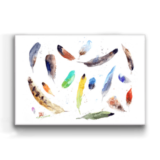 Falling Feathers - Metal Box Art Metal Box Wall Art Dean Crouser