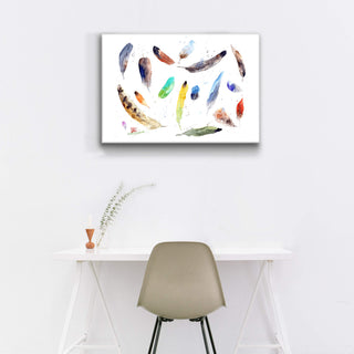 Falling Feathers - Metal Box Art Metal Box Wall Art Dean Crouser