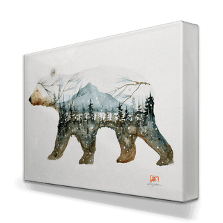 Forest Bear - Metal Box Art Metal Box Wall Art Dean Crouser