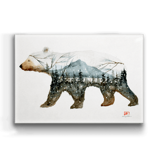 Forest Bear - Metal Box Art Metal Box Wall Art Dean Crouser