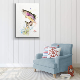 Jumping Trout - Metal Box Art Metal Box Wall Art Dean Crouser