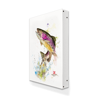 Jumping Trout - Metal Box Art Metal Box Wall Art Dean Crouser