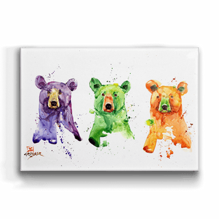 Three Bears - Metal Box Art Metal Box Wall Art Dean Crouser