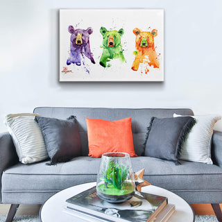 Three Bears - Metal Box Art Metal Box Wall Art Dean Crouser