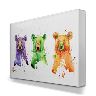 Three Bears - Metal Box Art Metal Box Wall Art Dean Crouser