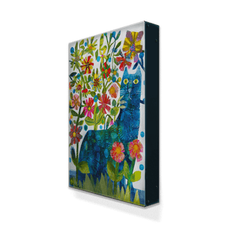 Blue Cat - Metal Box Art Metal Box Wall Art Este MacLeod