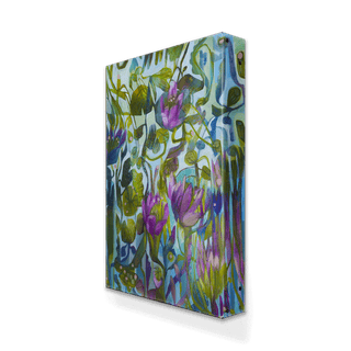 Magenta Flowers - Metal Box Art Metal Box Wall Art Este MacLeod