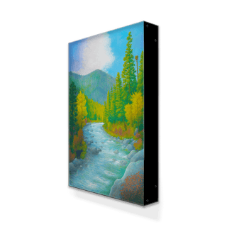 Rock Creek - Metal Box Art Metal Box Wall Art Monte Dolack