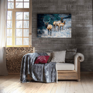 Three Elk Ensemble - Metal Box Art Metal Box Wall Art Michael Underwood
