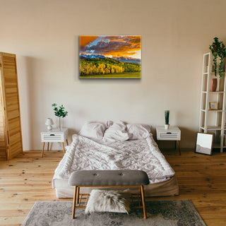 Autumn Sunset - Metal Box Art Metal Box Wall Art Michael Underwood