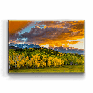 Autumn Sunset - Metal Box Art Metal Box Wall Art Michael Underwood