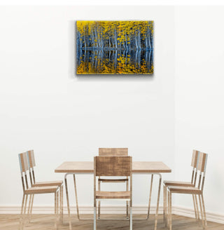Mirrored Aspens - Metal Box Art Metal Box Wall Art Michael Underwood