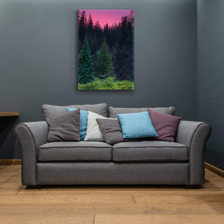 Bull Moose at Sunset - Metal Box Art Metal Box Wall Art Michael Underwood
