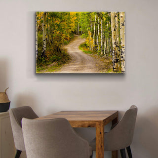 Path in the Aspens - Metal Box Art Metal Box Wall Art Michael Underwood