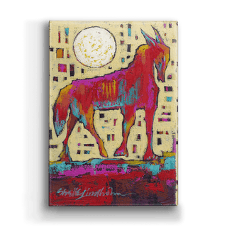 Hot Dog, Wolf - Metal Box Art Metal Box Wall Art Shelle Lindholm