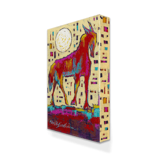 Hot Dog, Wolf - Metal Box Art Metal Box Wall Art Shelle Lindholm
