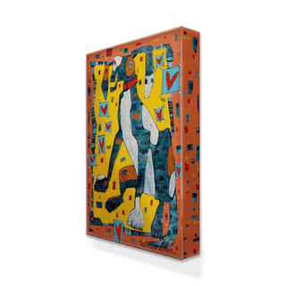 Hound Dog - Metal Box Art Metal Box Wall Art Shelle Lindholm