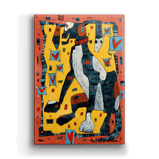 Hound Dog - Metal Box Art Metal Box Wall Art Shelle Lindholm