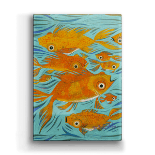 Koi Fish - Metal Box Art Metal Box Wall Art Shelle Lindholm