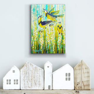 Troubadours Meadowlarks Box Art - Metal Box Art Metal Box Wall Art Shelle Lindholm