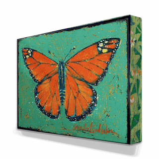 Monarch Butterfly - Metal Box Art Metal Box Wall Art Shelle Lindholm