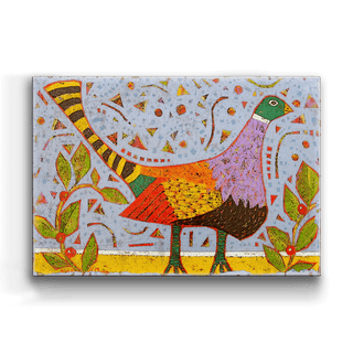 Pleasant Pheasant - Metal Box Art Metal Box Wall Art Shelle Lindholm