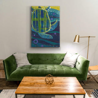 Plunging Turtle - Metal Box Art Metal Box Wall Art Shelle Lindholm