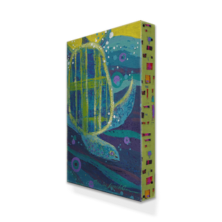Plunging Turtle - Metal Box Art Metal Box Wall Art Shelle Lindholm
