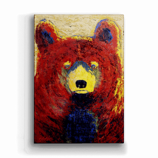 Red Bear - Metal Box Art Metal Box Wall Art Shelle Lindholm