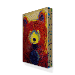 Red Bear - Metal Box Art Metal Box Wall Art Shelle Lindholm