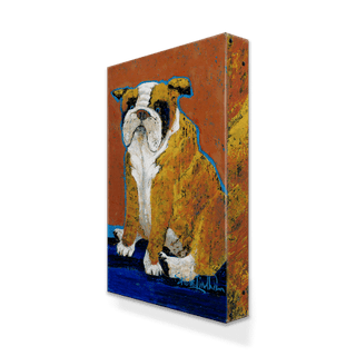 Roger, Bulldog - Metal Box Art Metal Box Wall Art Shelle Lindholm