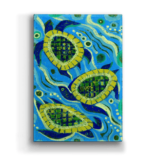 Water Babies - Metal Box Art Metal Box Wall Art Shelle Lindholm