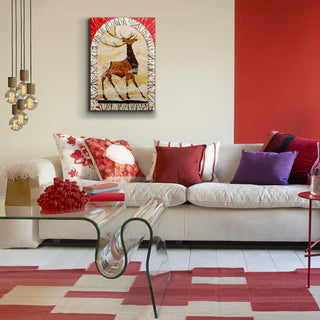 Winter Wapiti Elk - Metal Box Art Metal Box Wall Art Shelle Lindholm