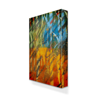 Written Wood I - Metal Box Art Metal Box Wall Art Nancy Seiler