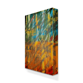 Written Wood II - Metal Box Art Metal Box Wall Art Nancy Seiler