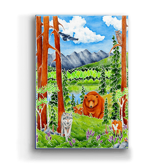 Sweet Mountain Home - Metal Box Art Metal Box Wall Art Karen Savory