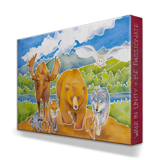 When Wildlife Unites - Metal Box Art Metal Box Wall Art Karen Savory