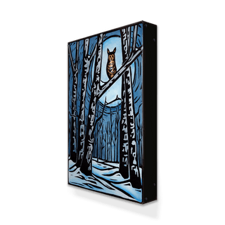 Night Owl In The Woods - Metal Box Art Metal Box Wall Art Karen Savory