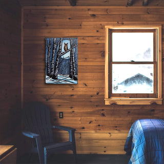 Night Owl In The Woods - Metal Box Art Metal Box Wall Art Karen Savory