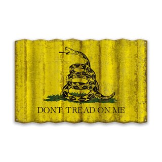 Gadsden Flag - Corrugated Metal Wall Art Corrugated Wall Art Meissenburg Designs