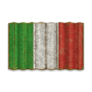 Italian Flag - Corrugated Metal Wall Art Corrugated Wall Art Meissenburg Designs