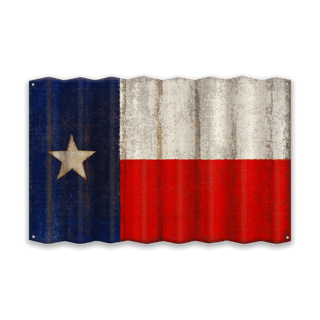 Texas State Flag - Corrugated Metal Wall Art Corrugated Wall Art Meissenburg Designs