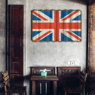 Union Jack Flag - Corrugated Metal Wall Art Corrugated Wall Art Meissenburg Designs