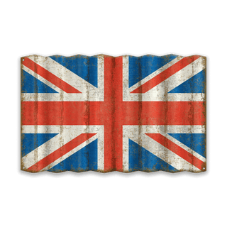 Union Jack Flag - Corrugated Metal Wall Art Corrugated Wall Art Meissenburg Designs