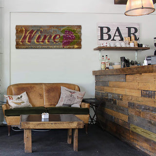 It's Time For Wine - Corrugated Metal Wall Art Corrugated Wall Art Marty Mummert Studio