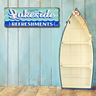 Lakeside Refreshments - Corrugated Metal Wall Art Corrugated Wall Art Marty Mummert Studio