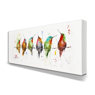 Hummers on a Wire - Metal Box Art Metal Box Wall Art Dean Crouser