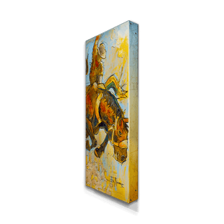 Bucking Bronco: Metal Box Art Metal Box Wall Art Ed Anderson